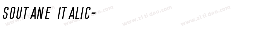 Soutane Italic字体转换